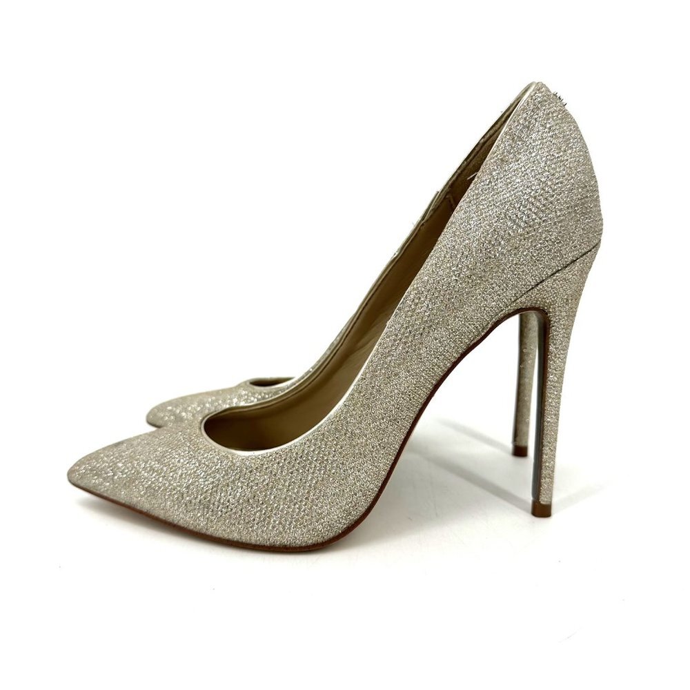 Sam‎ Edelman Danna High Heel Point Toe Pumps Jute Glam Metallic Sparkle 7 - Picture 2 of 8
